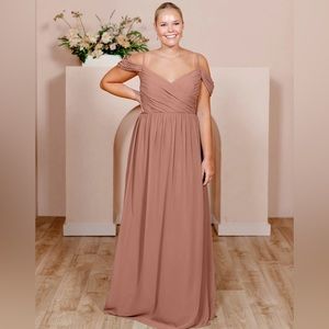Revelry Lily Chiffon Dress Desert Rose